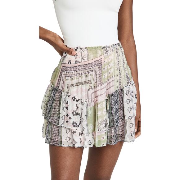 Ramy Brook Printed 'Robyn' Pink Skirt Size S / P - Picture 1 of 4